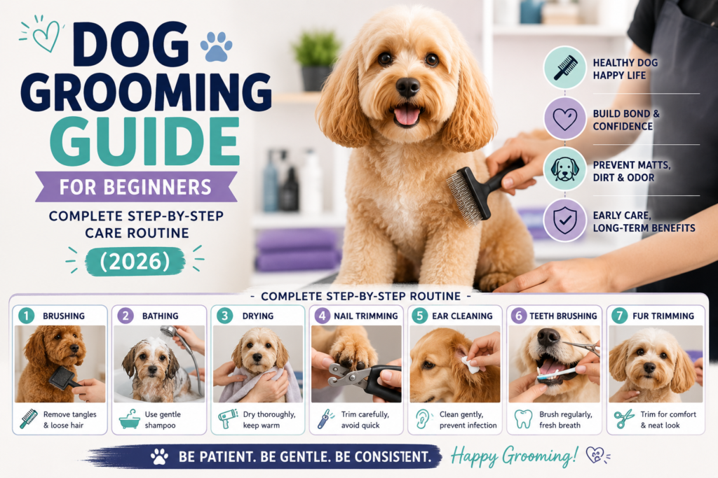 dog grooming guide for new pet parents