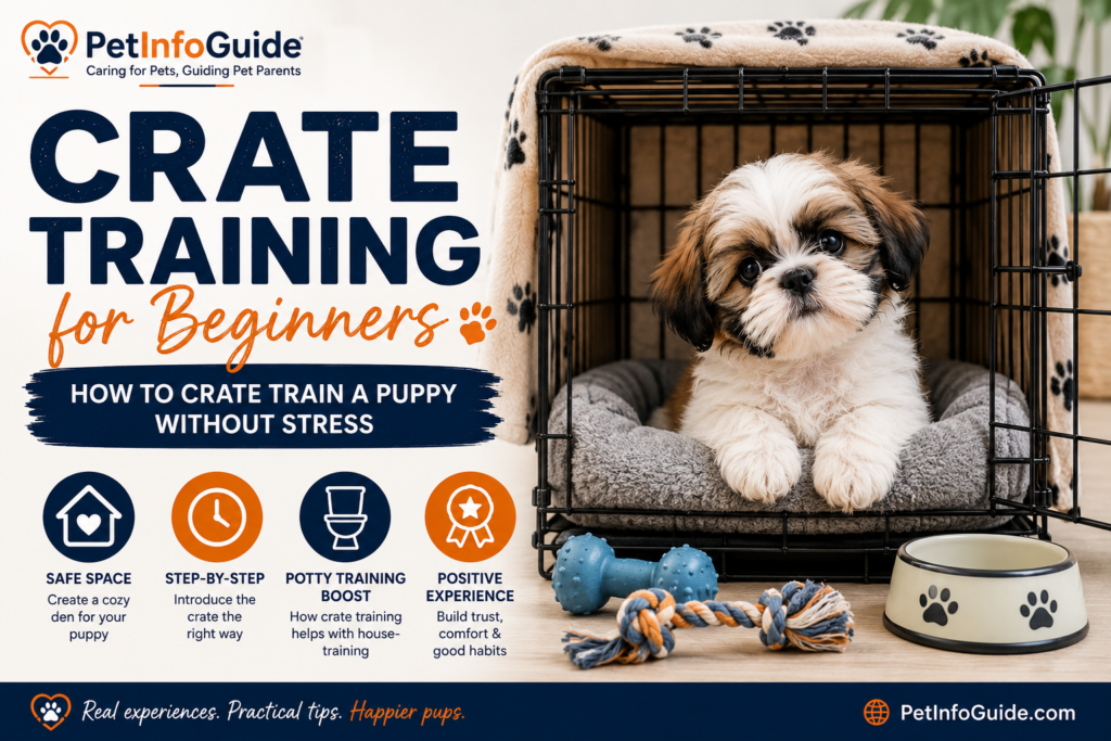 Crate Training for Beginners: How to Crate Train a Puppy Without Stress